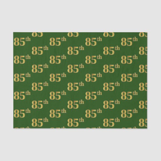 Green, Imitate Gold 85. (85.) Veranstaltung Seidenpapier (Vorderseite)