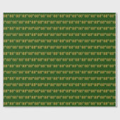 Green, Imitate Gold 88. (Achtundachtzigste) Verans Geschenkpapier (Flach)