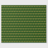Green, Imitate Gold 89. (neunundachtzig) Veranstal Geschenkpapier (Flach)
