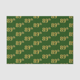 Green, Imitate Gold 89. (neunundachtzig) Veranstal Seidenpapier