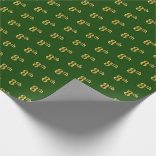 Green, Imitate Gold 8. (Achte) Event Wrapping Pape Geschenkpapier