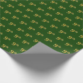 Green, Imitate Gold 9. (Neunte) Veranstaltung Geschenkpapier (Ecke)