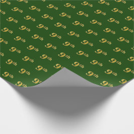 Green, Imitate Gold 9. (Neunte) Veranstaltung Geschenkpapier