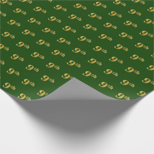 Green, Imitate Gold 9. (Neunte) Veranstaltung Geschenkpapier