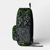 Green Imitats Glass Glitzer Sparkon Bedruckter Rucksack (Rechts)