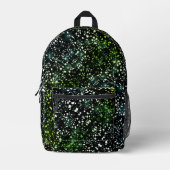 Green Imitats Glass Glitzer Sparkon Bedruckter Rucksack (Vorderseite)