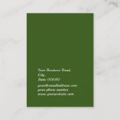 Green Imitats Gold Glitzer Schmuck Earring Display Visitenkarte (Rückseite)