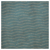 Green & Imitats Gold Waves Fabric Stoff (Muster)
