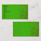 Green Impression Rose Bush Shadow Visitenkarte (Vorne/Hinten)