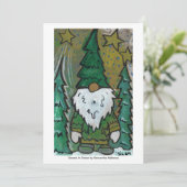 Green in Gnome Einladung (Stehend Vorderseite)