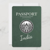 Green India Passport Save the Date (Vorderseite)