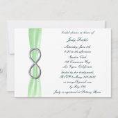 Green Infinity Bridal Dusche Einladung (Vorderseite)