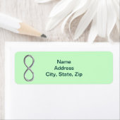 Green Infinity Wedding Address Labels (Insitu)