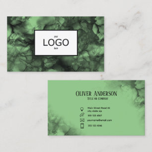 Green ink LOGO Business Card Visitenkarte