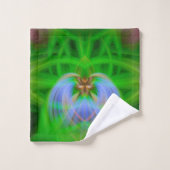 Green Intricacy Bath Handtuch Set (Waschlappen)