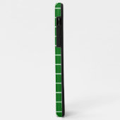 Green iPhone Case Square Muster Monogram (Hinten/Links)