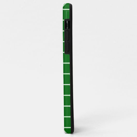 Green iPhone Case Square Muster Monogram (Hinten/Links)
