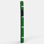 Green iPhone Case Square Muster Monogram (Hinten/Rechts)