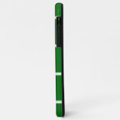Green iPhone Case Square Muster Monogram (Hinten/Links)