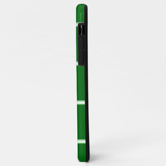 Green iPhone Case Square Muster Monogram (Hinten/Links)