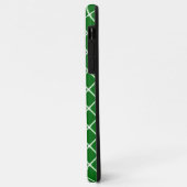 Green iPhone Case Square Muster Monogram (Hinten/Links)
