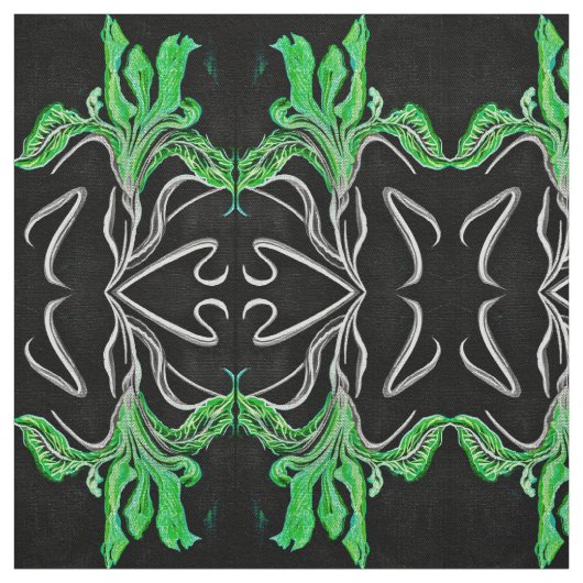 Green Iris Stoff (Muster)
