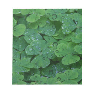 Green Irish Clover Notizblock