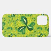 Green Irish Clover Pattern Case-Mate iPhone Hülle (Rückseite (Horizontal))