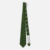 Green Irish Harp & Kleeblatt St Patrick Neck Tie Krawatte (Vorderseite)
