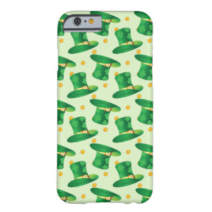 Green Irish Hat-Muster , Art Patrick's Day Design Barely There iPhone 6 Hülle