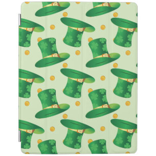 Green Irish Hat-Muster , Art Patrick's Day Design iPad Hülle
