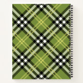 Green Irish Kariert Pattern Notizblock (Rückseite)
