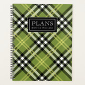 Green Irish Kariert Pattern Planer (Vorderseite)