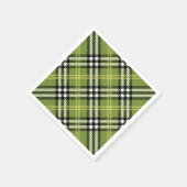 Green Irish Kariert Pattern Serviette (Ecke)