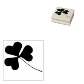 Green Irish Kleeblatt Floral - Long Stem Gummistempel (Stempel)