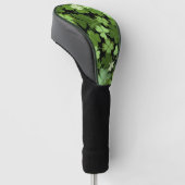 Green Irish Kleeblatt Golf Headcover (angewinkelt)