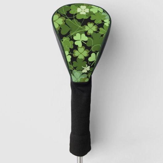 Green Irish Kleeblatt Golf Headcover (Vorderseite)