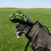 Green Irish Kleeblatt Golf Headcover (In SItu)