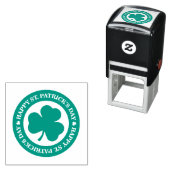 Green Irish Kleeblatt Happy St. Patrick's Day Permastempel (Beispiel)