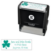 Green Irish Kleeblatt Luck Clover St. Patrick's Da Permastempel (Beispiel)