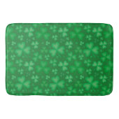 Green Irish Kleeblatt Pattern Bath Mat Badematte (Vorderseite)