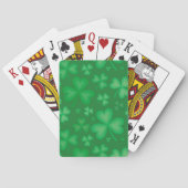 Green Irish Kleeblatt Playing Cards Spielkarten (Rückseite)