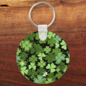 Green Irish Kleeblatt Schlüsselanhänger (Vorderseite)