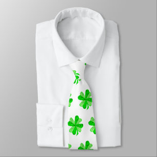 Green Irish Kleeblatt Young Clover St Patrick's Da Krawatte