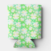 Green Irish Kleeblatts St Patricks Watercolor Beer Dosenkühler (Rückseite)