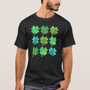 Green Irish Lucky Kleeblatts Vier Leaf C St Patric T-Shirt