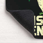 Green Irish Penguin Cute St Patricks Day Animal Lo Mousepad (Ecke)