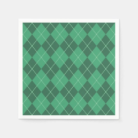 Green Irish Raute Napkins Serviette (Vorderseite)