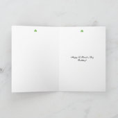 Green Irish Rose und Geburtstag! Karte (Innenseite)