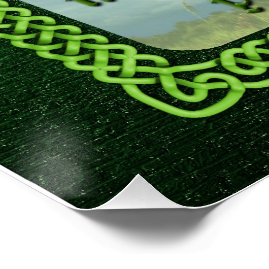 Green Irish Sessing Poster (Ecke)